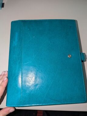 filoFAX Turquoise Leather-Lockwood Planner